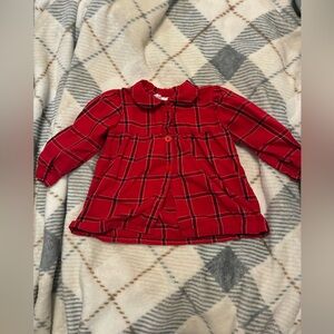Rachel Riley Red Checkered Kids Button Down Shirt